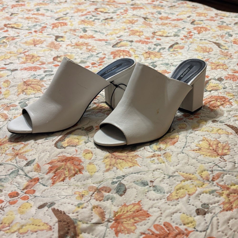 Forever 21 Cream Mules